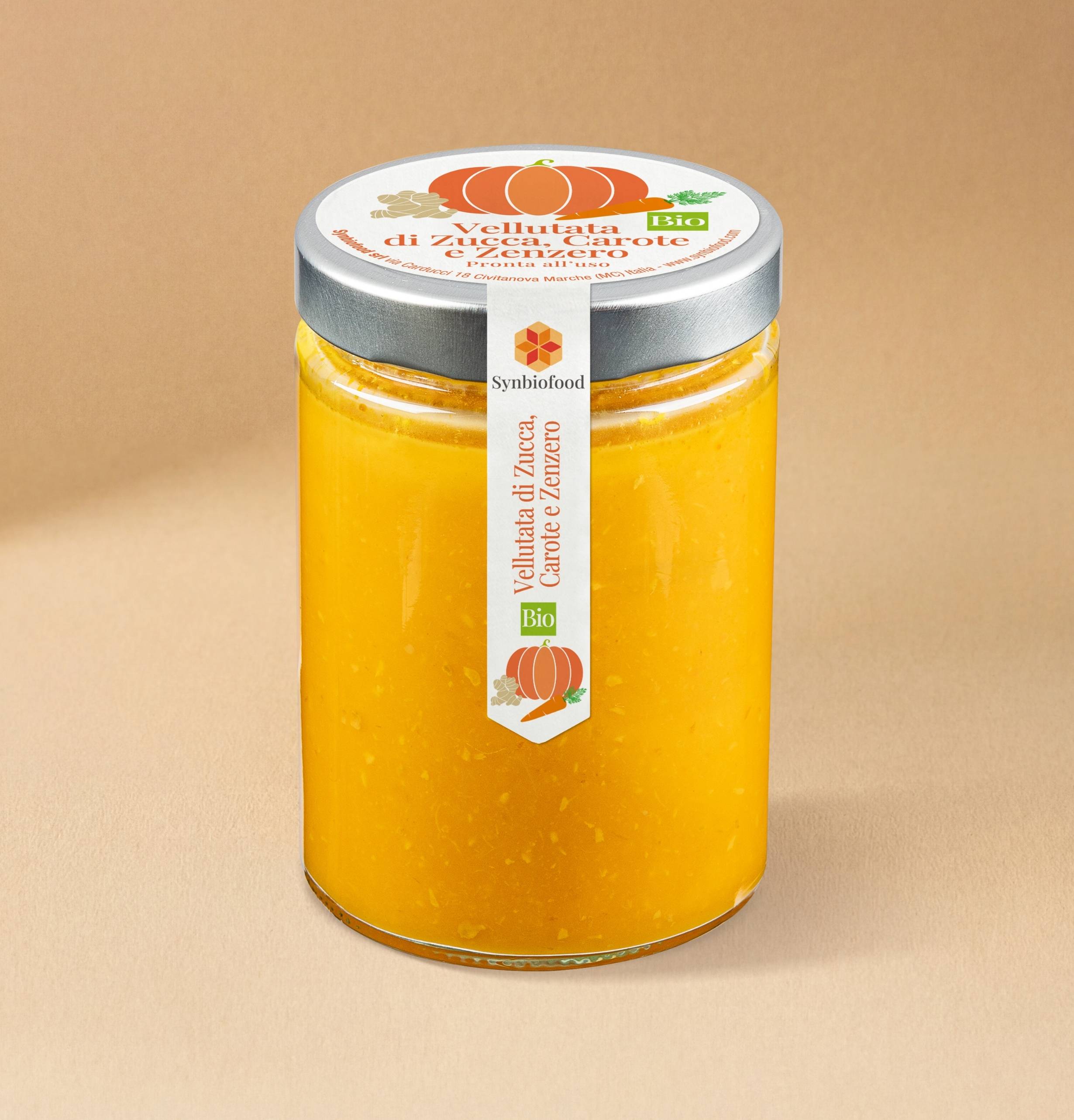 Vellutata Bio di Zucca, Carote e Zenzero